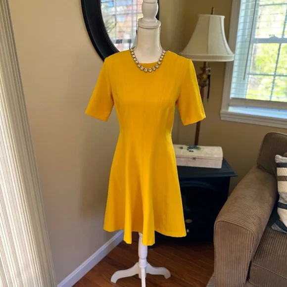 Banana Republic | Dresses | Banana Republic Yellow Midi Dress | Poshmark